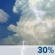 Sunday: A slight chance of showers and thunderstorms before 7am, then a chance of showers and thunderstorms between 7am and 2pm, then a slight chance of showers and thunderstorms. Partly sunny, with a high near 83. North wind 0 to 5 mph. Chance of precipitation is 30%. New rainfall amounts less than a tenth of an inch possible. Sunday: Slight Chance Showers And Thunderstorms then Chance Showers And Thunderstorms